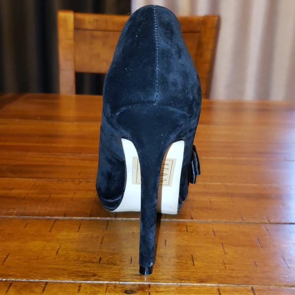 Madison black suede high heels - Picture 4 of 10